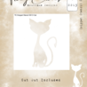 Tracy Evans Cat 4x4 Inch Snippet Stencil (SS013) Tracy Evans Cat 4x4 Inch Snippet Stencil (SS013)