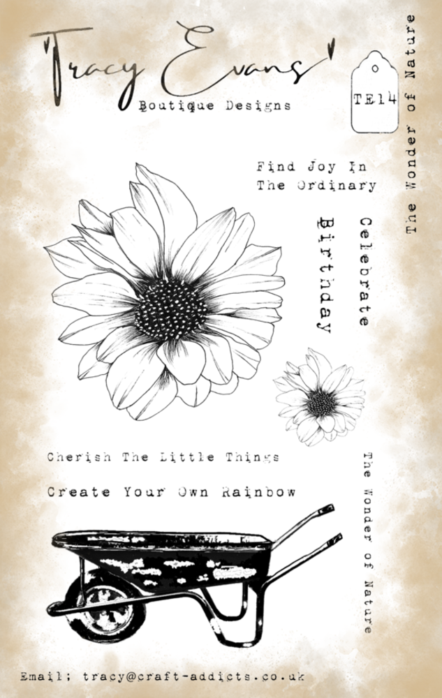 Tracy Evans The Wonder Of Nature A6 Clear Stamp (TE014) Tracy Evans The Wonder Of Nature A6 Clear Stamp (TE014)