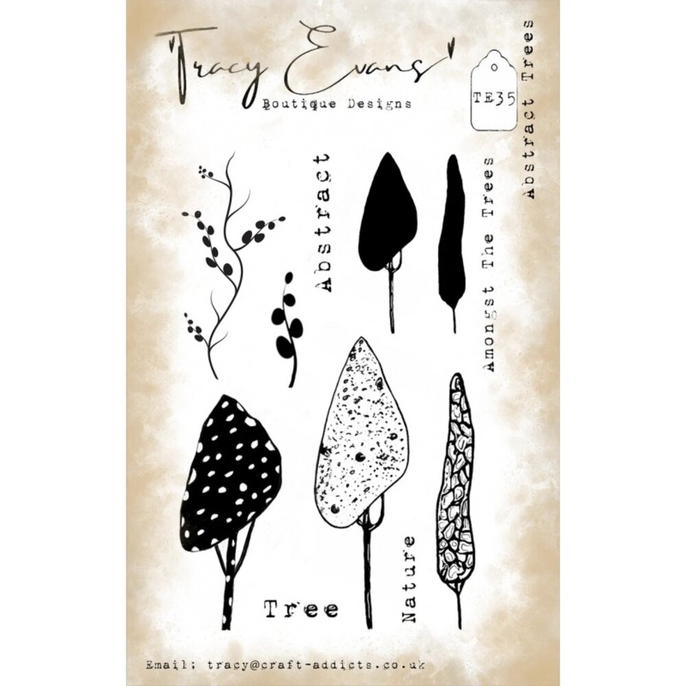 Tracy Evans Abstract Trees A6 Clear Stamp (TE035) Tracy Evans Abstract Trees A6 Clear Stamp (TE035)
