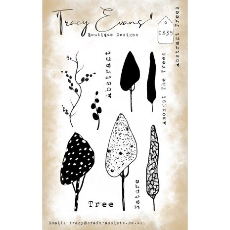 Tracy Evans Abstract Trees A6 Clear Stamp (TE035) Tracy Evans Abstract Trees A6 Clear Stamp (TE035)