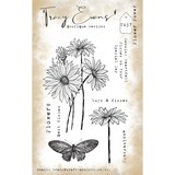 Tracy Evans Flower Power A6 Clear Stamp (TE037)