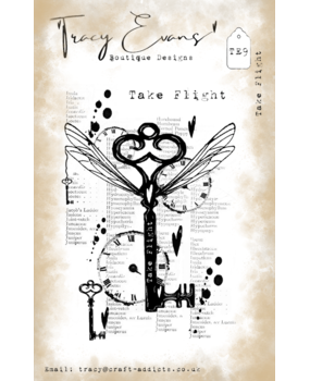 Tracy Evans Take Flight A7 Clear Stamp (TE009) Tracy Evans Take Flight A7 Clear Stamp (TE009)