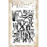 Tracy Evans Artsy Alpha/Numbers A7 Clear Stamp (TE016)
