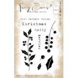 Tracy Evans Holly and Berries A7 Clear Stamp (TE021)