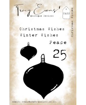 Tracy Evans Christmas Wishes A7 Clear Stamp (TE022) Tracy Evans Christmas Wishes A7 Clear Stamp (TE022)
