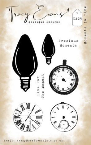 Tracy Evans Moments In Time A7 Clear Stamp (TE025) Tracy Evans Moments In Time A7 Clear Stamp (TE025)