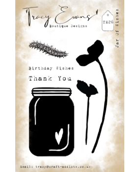 Tracy Evans Jar Of Wishes A7 Clear Stamp (TE026) Tracy Evans Jar Of Wishes A7 Clear Stamp (TE026)