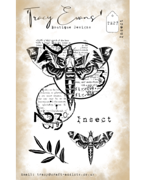 Tracy Evans Insect A7 Clear Stamp (TE027)
