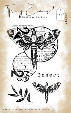 Tracy Evans Insect A7 Clear Stamp (TE027)