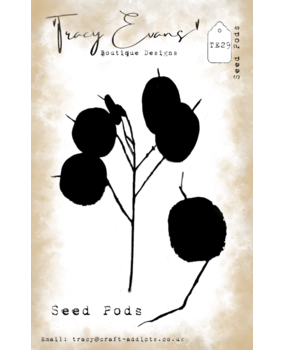 Tracy Evans Seed Pods A7 Clear Stamp (TE029) Tracy Evans Seed Pods A7 Clear Stamp (TE029)