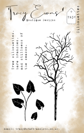 Tracy Evans Silhouettes A7 Clear Stamp (TE038) Tracy Evans Silhouettes A7 Clear Stamp (TE038)