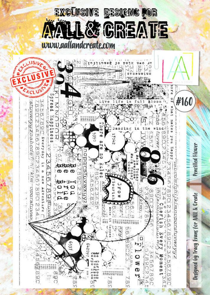 AALL and Create Clear Stamp Set A4 Pencilled Flower (AALL-TP-160) AALL and Create Clear Stamp Set A4 Pencilled Flower (AALL-TP-160)