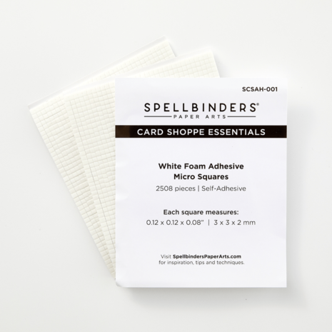 Spellbinders Adhesive Foam Micro Squares White (SCSAH-001) Spellbinders Adhesive Foam Micro Squares White (SCSAH-001)