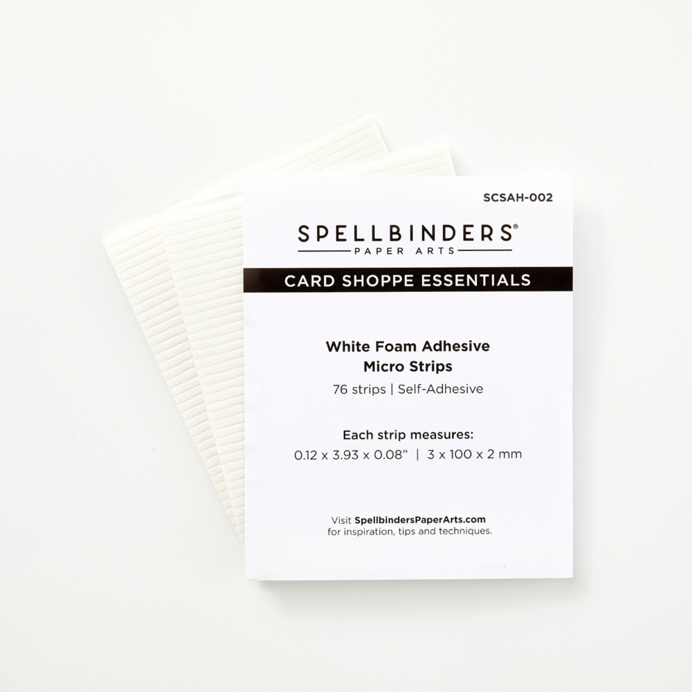 Spellbinders Adhesive Foam Micro Strips White (SCSAH-002) Spellbinders Adhesive Foam Micro Strips White (SCSAH-002)