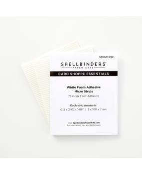 Spellbinders Adhesive Foam Micro Strips White (SCSAH-002) Spellbinders Adhesive Foam Micro Strips White (SCSAH-002)