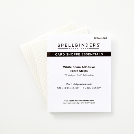Spellbinders Adhesive Foam Micro Strips White (SCSAH-002) Spellbinders Adhesive Foam Micro Strips White (SCSAH-002)