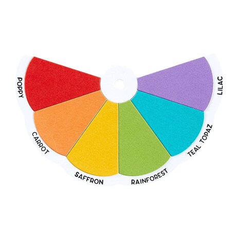 Spellbinders ColorWheel Swatch Party Clear Stamp Color Swatch Names (STP-251) Spellbinders ColorWheel Swatch Party Clear Stamp Color Swatch Names (STP-251)