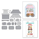 Spellbinders Simple Vintage Flower Shoppe Flower Cart Dies (S6-253)