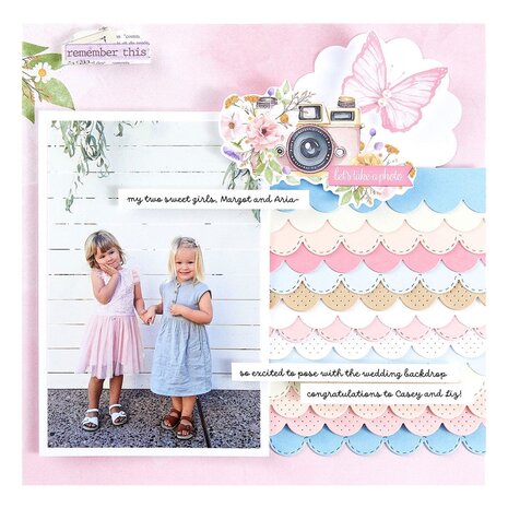 Spellbinders Simple Vintage Flower Shoppe Stitch & Dots Scallop Borders Dies (S3-536)