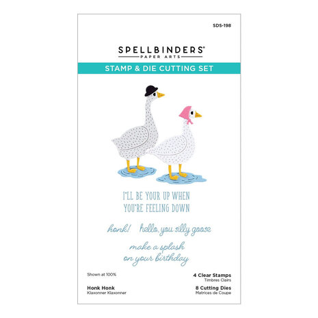 Spellbinders On the Farm Honk Honk Stamp & Die Set (SDS-198) Spellbinders On the Farm Honk Honk Stamp & Die Set (SDS-198)