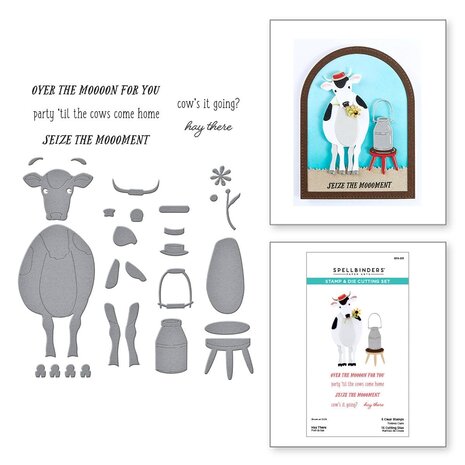 Spellbinders On the Farm Hay There Stamp & Die Set (SDS-201) Spellbinders On the Farm Hay There Stamp & Die Set (SDS-201)
