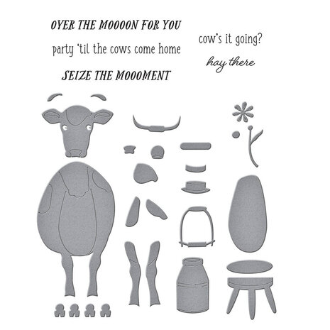 Spellbinders On the Farm Hay There Stamp & Die Set (SDS-201) Spellbinders On the Farm Hay There Stamp & Die Set (SDS-201)