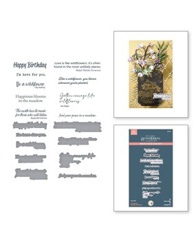 Spellbinders Through the Meadow Sentiments BetterPress Plate & Die Set (BP-244) Spellbinders Through the Meadow Sentiments BetterPress Plate & Die Set (BP-244)