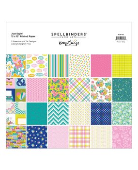Spellbinders Just Sayin' 12x12 Inch Paper Pad (SCSP-013) Spellbinders Just Sayin' 12x12 Inch Paper Pad (SCSP-013)