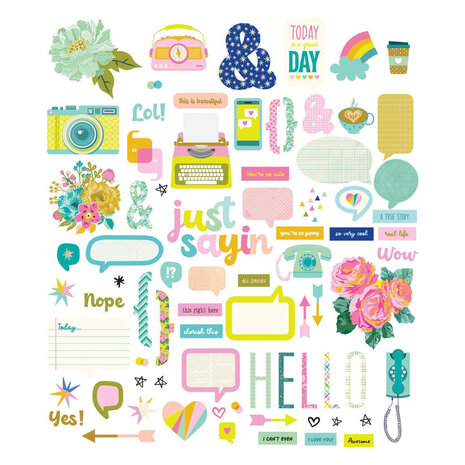 Spellbinders Just Sayin' Chipboard Die Cuts (SCSE-012) Spellbinders Just Sayin' Chipboard Die Cuts (SCSE-012)