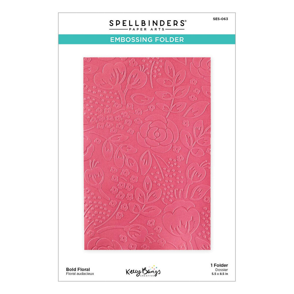 Spellbinders Just Sayin' Bold Floral Embossing Folder (SES-063)