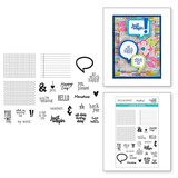Spellbinders Just Sayin' Speech Bubbles Sentiments Clear Stamp (STP-250)