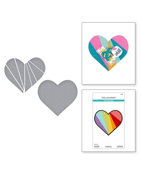 Spellbinders Just Sayin' Pieced Heart Dies (S5-662) Spellbinders Just Sayin' Pieced Heart Dies (S5-662)