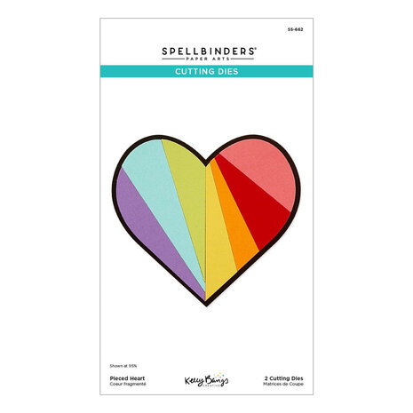 Spellbinders Just Sayin' Pieced Heart Dies (S5-662)