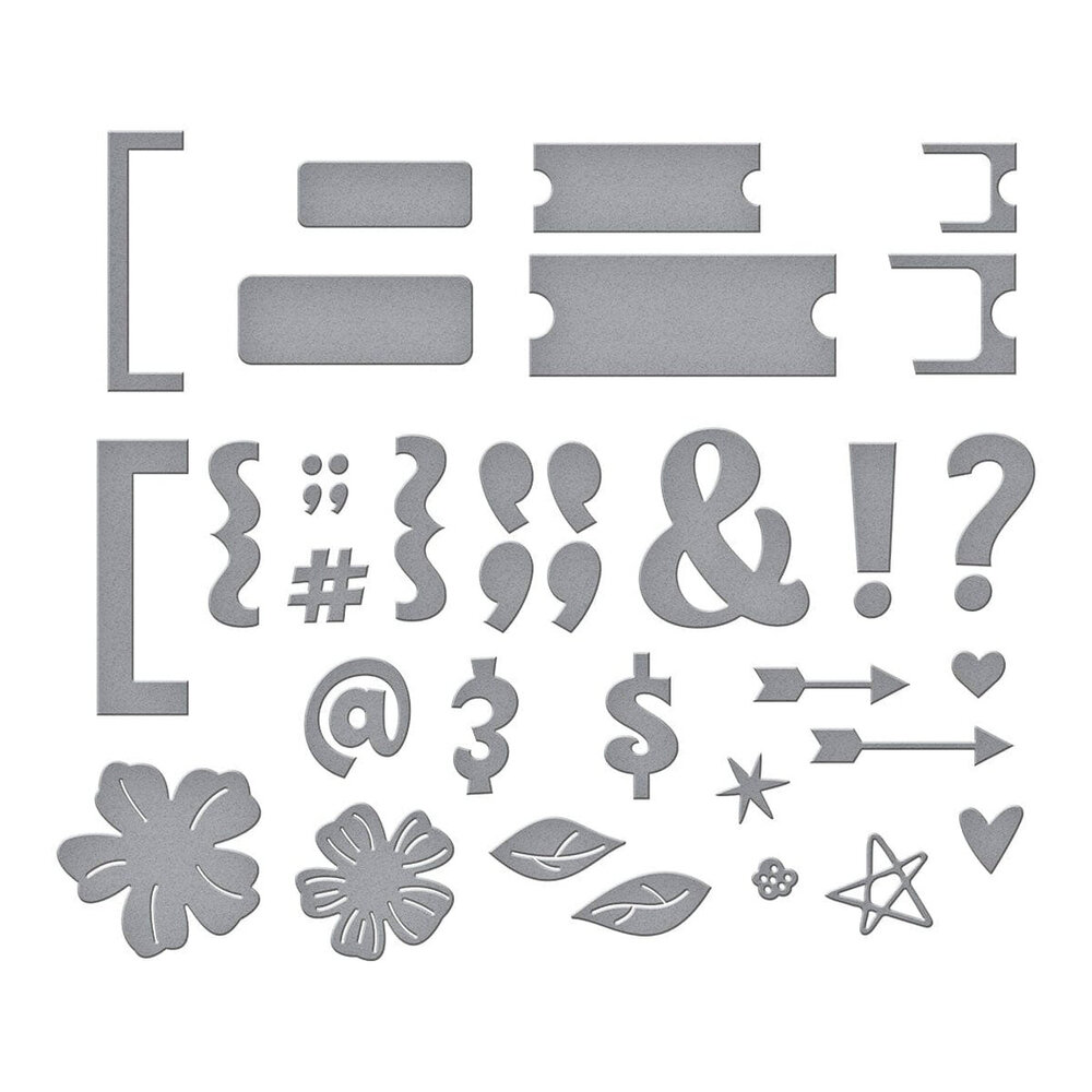 Spellbinders Just Sayin' Punctuation & Icons Dies (S5-663) Spellbinders Just Sayin' Punctuation & Icons Dies (S5-663)