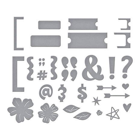 Spellbinders Just Sayin' Punctuation & Icons Dies (S5-663) Spellbinders Just Sayin' Punctuation & Icons Dies (S5-663)
