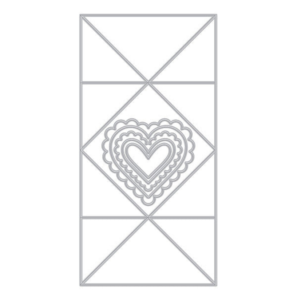 Hero Arts Love Notes Folded Love Note Fancy Dies (DF243) Hero Arts Love Notes Folded Love Note Fancy Dies (DF243)