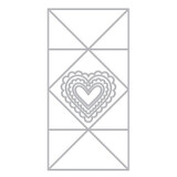 Hero Arts Love Notes Folded Love Note Fancy Dies (DF243)