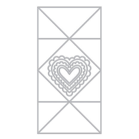 Hero Arts Love Notes Folded Love Note Fancy Dies (DF243) Hero Arts Love Notes Folded Love Note Fancy Dies (DF243)
