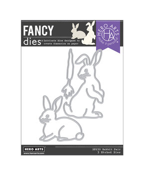 Hero Arts In The Garden Rabbit Pair Fancy Dies (DF239) Hero Arts In The Garden Rabbit Pair Fancy Dies (DF239)