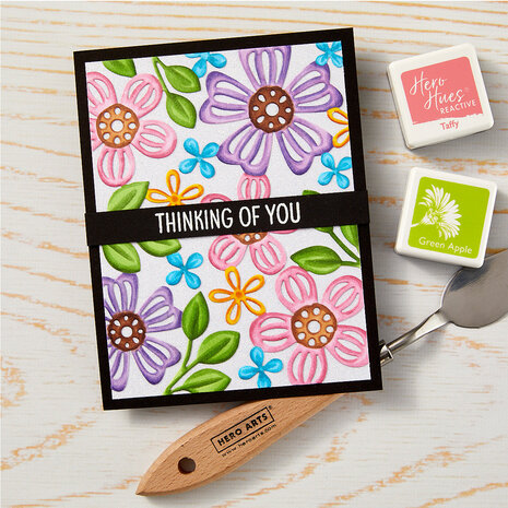 Hero Arts Friendship Blooms Floral Pattern Fancy Dies (DF227) Hero Arts Friendship Blooms Floral Pattern Fancy Dies (DF227)