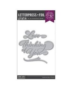 Hero Arts Friendship Blooms Love & Thinking of You BetterPress & Foil Plates (HP119)