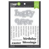 Hero Arts Charming Easter Happy Easter Clear Stamp & Dies (DC312)
