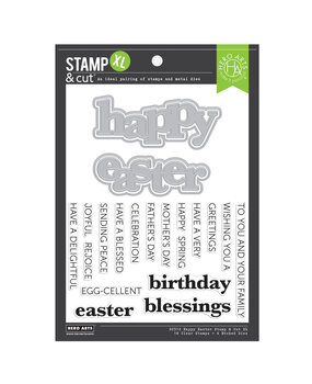 Hero Arts Charming Easter Happy Easter Clear Stamp & Dies (DC312) Hero Arts Charming Easter Happy Easter Clear Stamp & Dies (DC312)