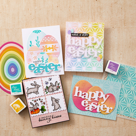 Hero Arts Charming Easter Happy Easter Clear Stamp & Dies (DC312) Hero Arts Charming Easter Happy Easter Clear Stamp & Dies (DC312)