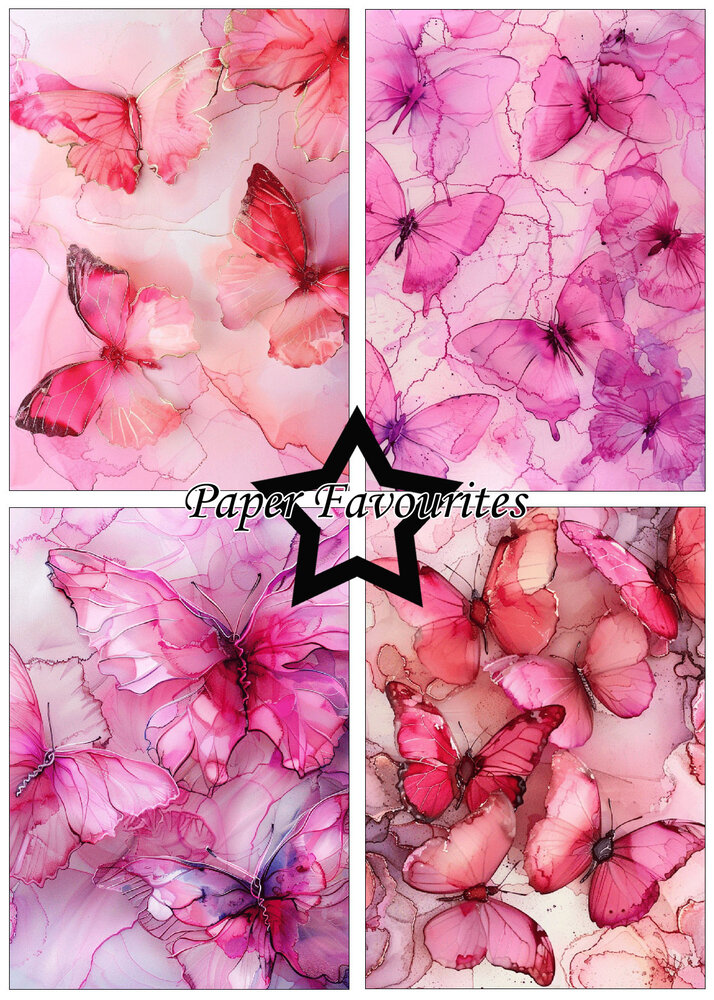 Paper Favourites Alcohol Ink Butterflies A5 Paper Pack (PFA165) Paper Favourites Alcohol Ink Butterflies A5 Paper Pack (PFA165)
