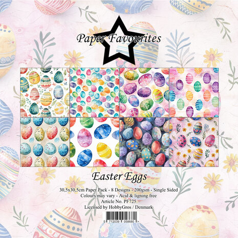 Paper Favourites Easter Eggs 12x12 Inch Paper Pack (PF725) Paper Favourites Easter Eggs 12x12 Inch Paper Pack (PF725)