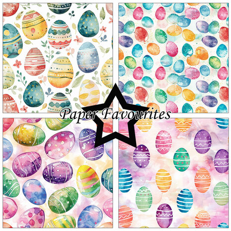 Paper Favourites Easter Eggs 12x12 Inch Paper Pack (PF725) Paper Favourites Easter Eggs 12x12 Inch Paper Pack (PF725)