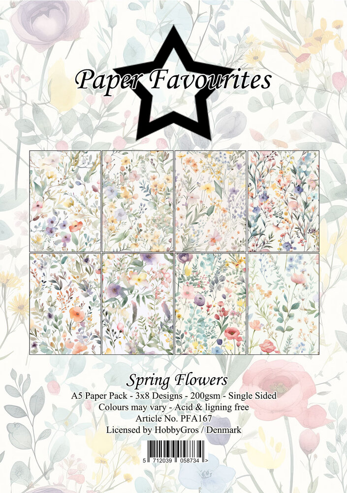 Paper Favourites Spring Flowers A5 Paper Pack (PFA167) Paper Favourites Spring Flowers A5 Paper Pack (PFA167)
