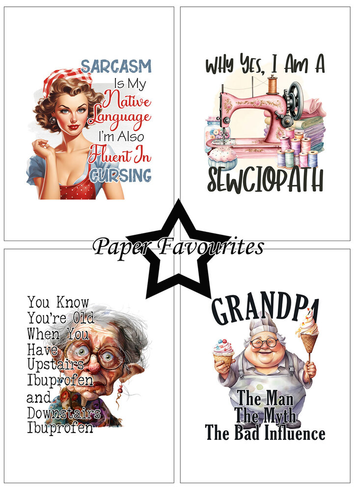 Paper Favourites Funny Quotes #2 A6 Paper Pack (PFA566) Paper Favourites Funny Quotes #2 A6 Paper Pack (PFA566)