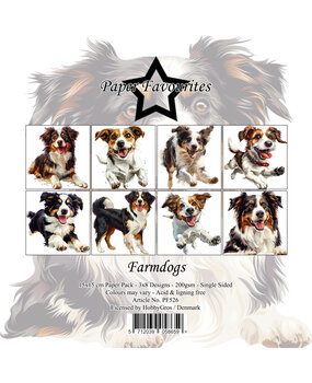 Paper Favourites Farmdogs 6x6 Inch Paper Pack (PF526) Paper Favourites Farmdogs 6x6 Inch Paper Pack (PF526)